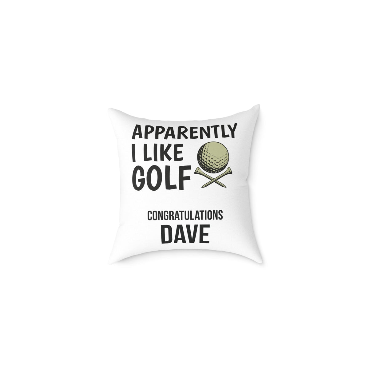 Personalized golf pillow with custom name – gifts for him