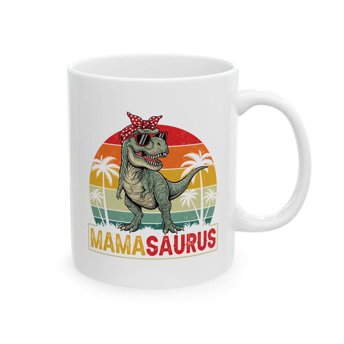 Personalized Mamasaurus mug with custom name – gifts for mom