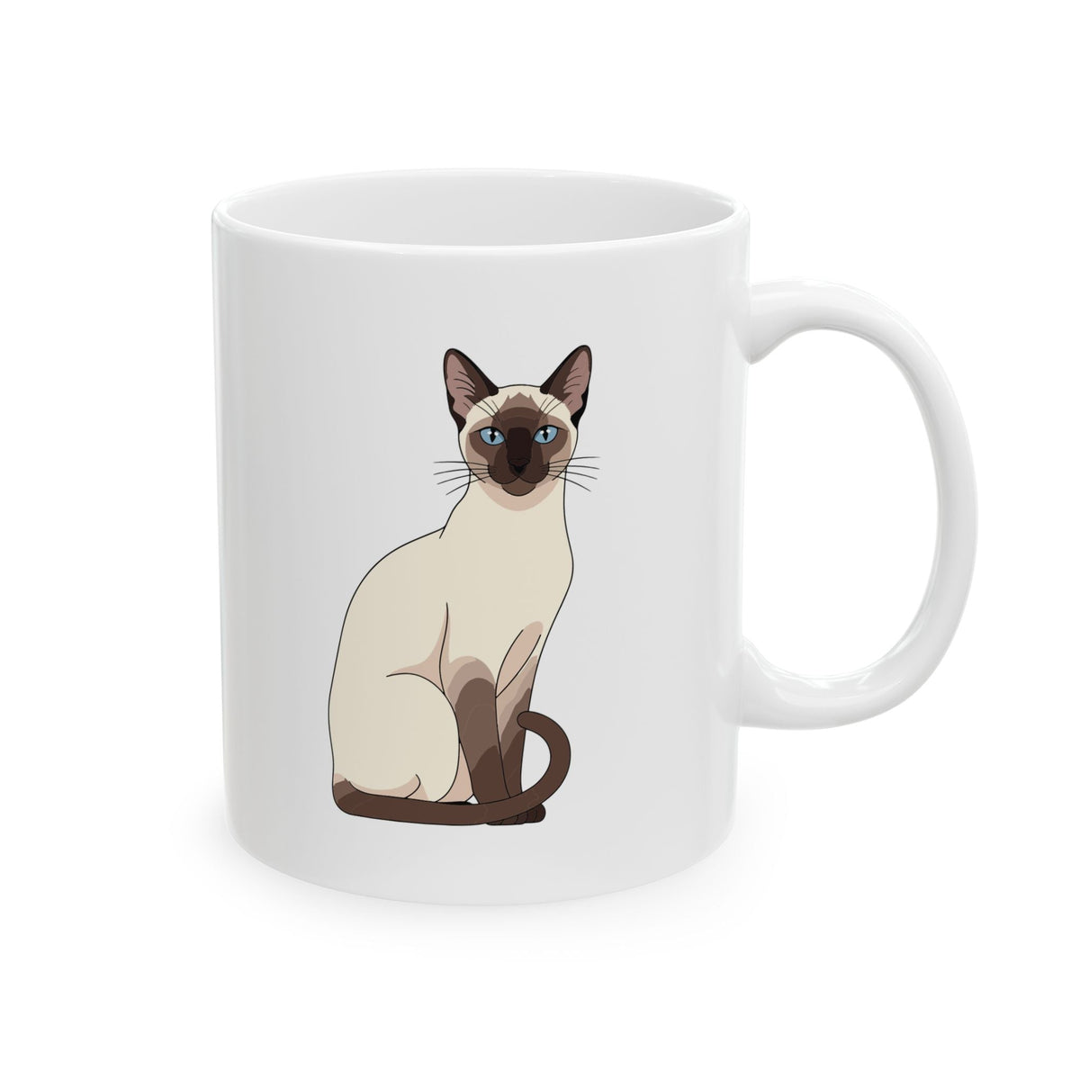 Personalized Siamese cat mug with custom name – gifts for cat lovers
