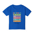 100 Days of School milestone toddler tee - white colour with custom name