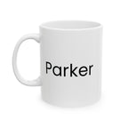 100 Days of School mug - custom name side view