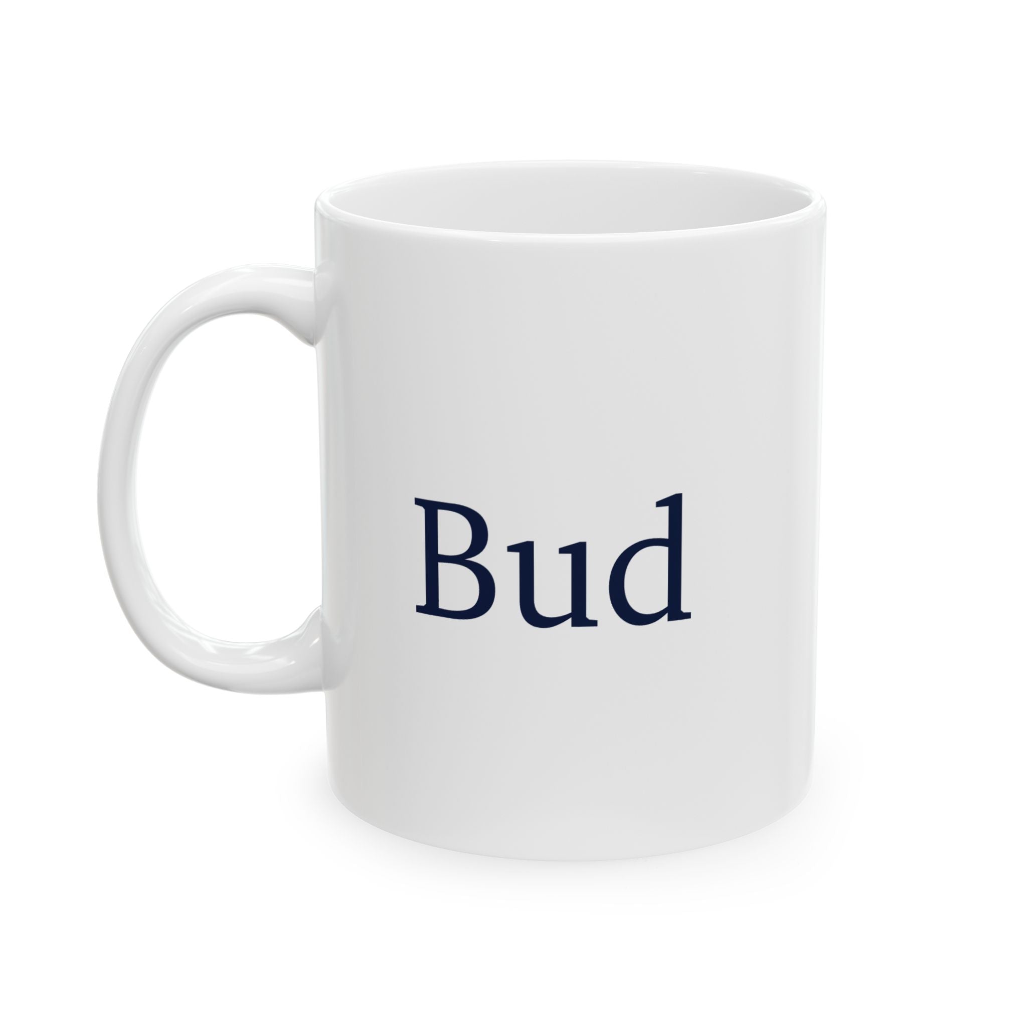 4th of July custom text mug - personalised side view