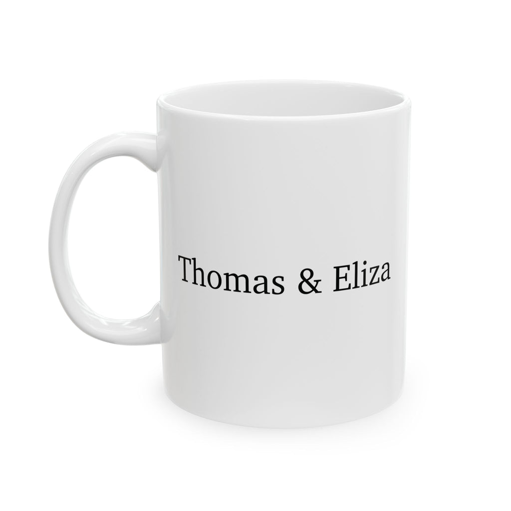 Personalised Just Married Mug – Custom Date Wedding Coffee Mug
