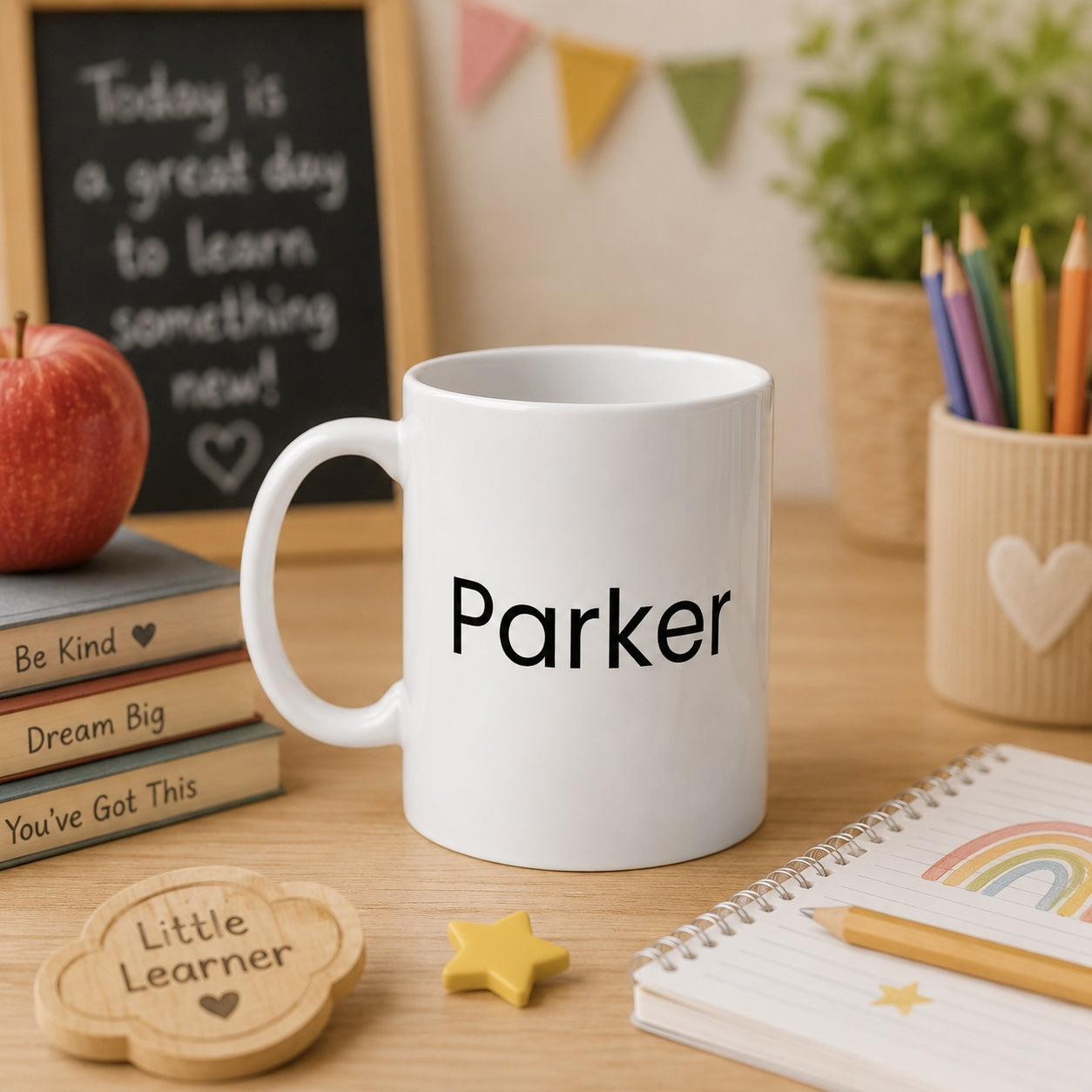 Personalised 100 Days of School Mug – Custom Name Milestone Mug