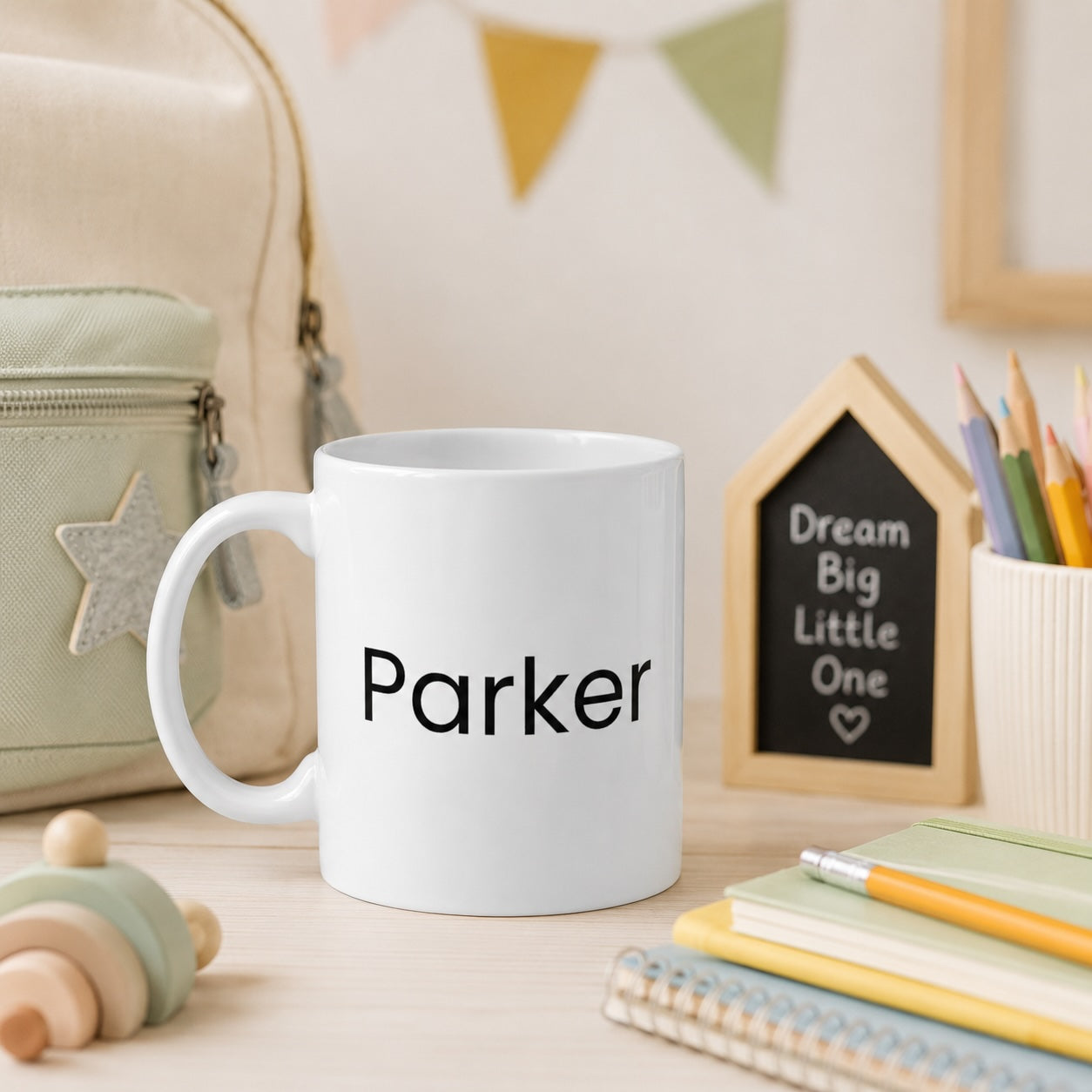 Personalised Happy First Day Mug – Custom Name #LetsDoThis School Mug