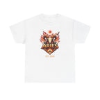 Aries zodiac t-shirt back view, plain solid color