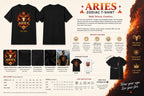 Additional lifestyle shot of personalized Aries zodiac t-shirt