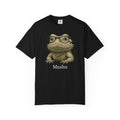 Personalised bearded dragon T-shirt with custom name - illustration with glasses front view