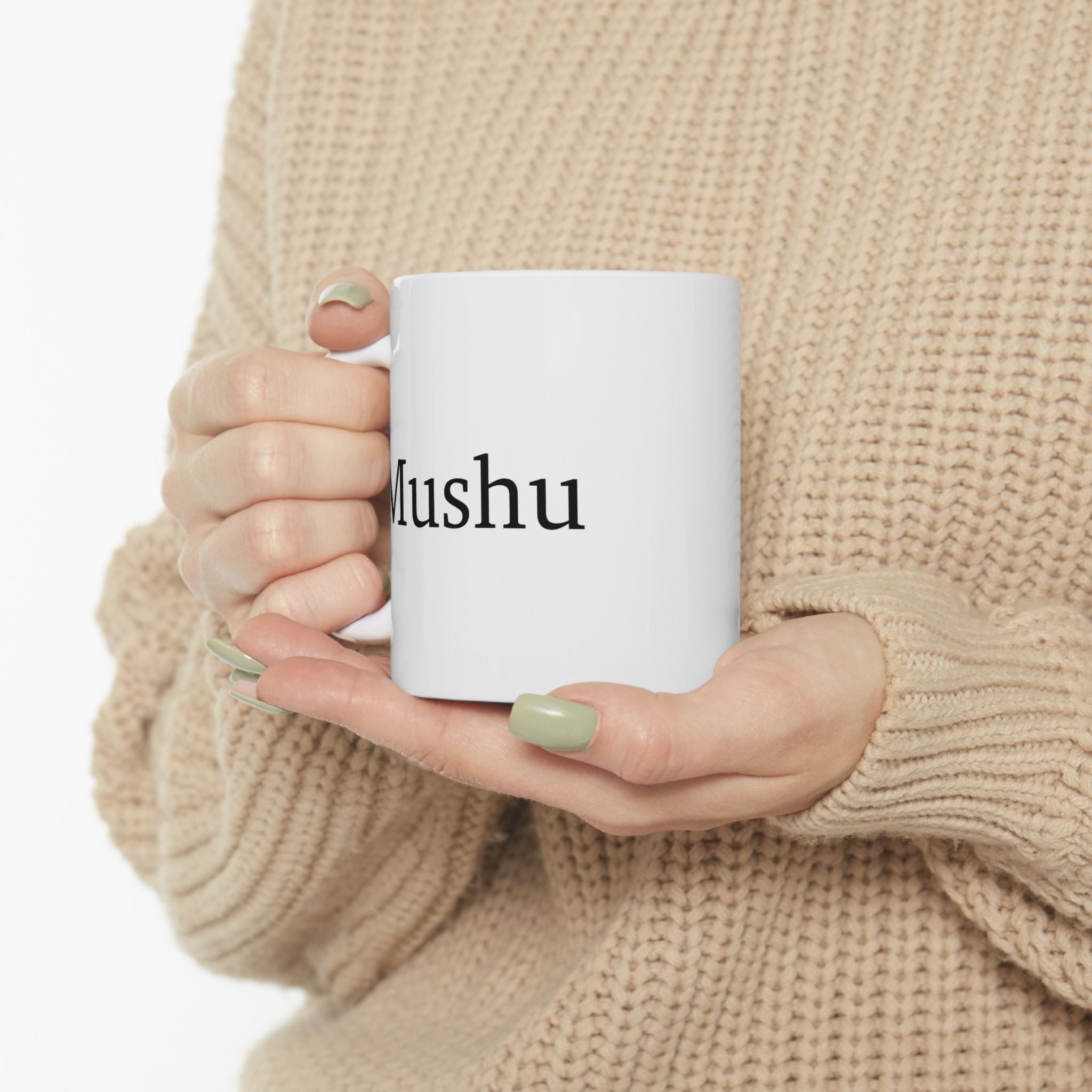 Close-up of bearded dragon with glasses illustration on personalised ceramic mug