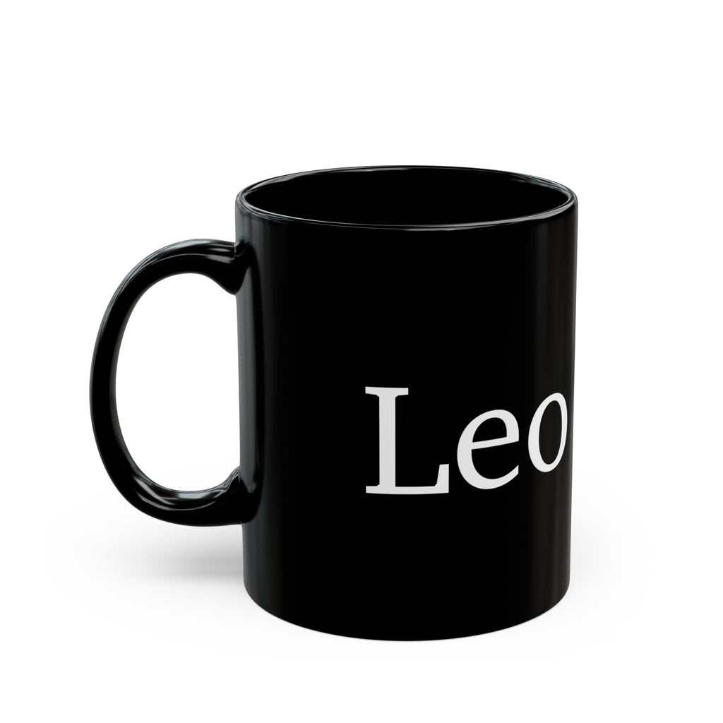 British Shorthair black mug - custom name side view