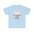 Cancer zodiac t-shirt back view, plain solid color