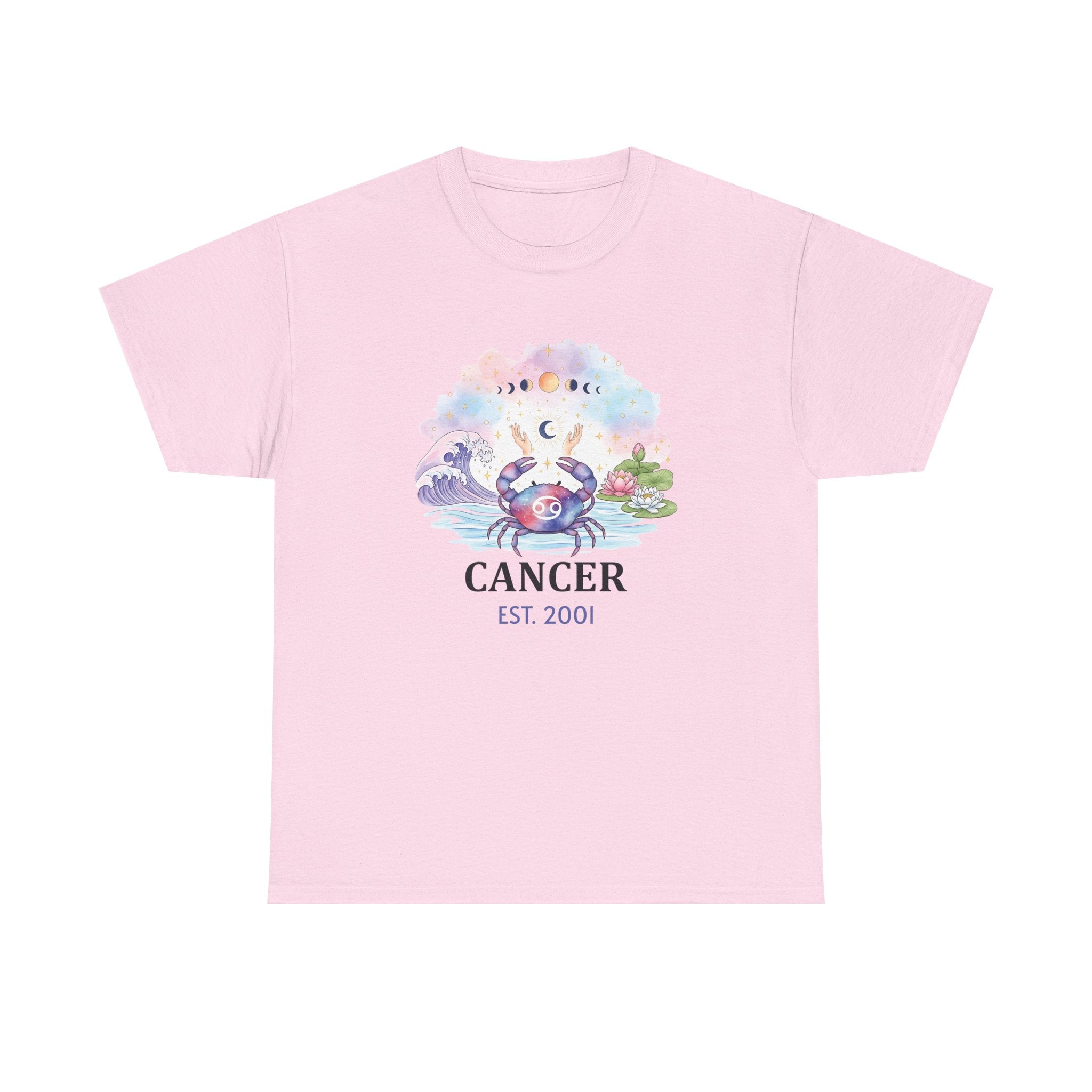 Close-up of Cancer crab artwork and personalized year print