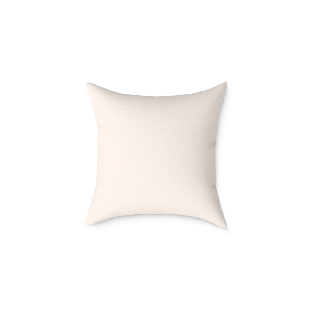 Ivory wedding anniversary pillow with custom names and date