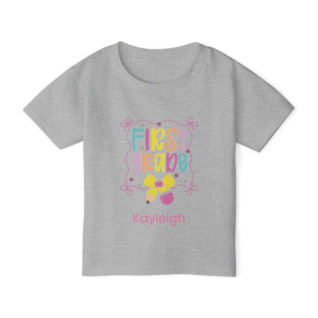 First Grade toddler tee - royal blue back view