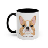 Personalised French Bulldog mug with custom name