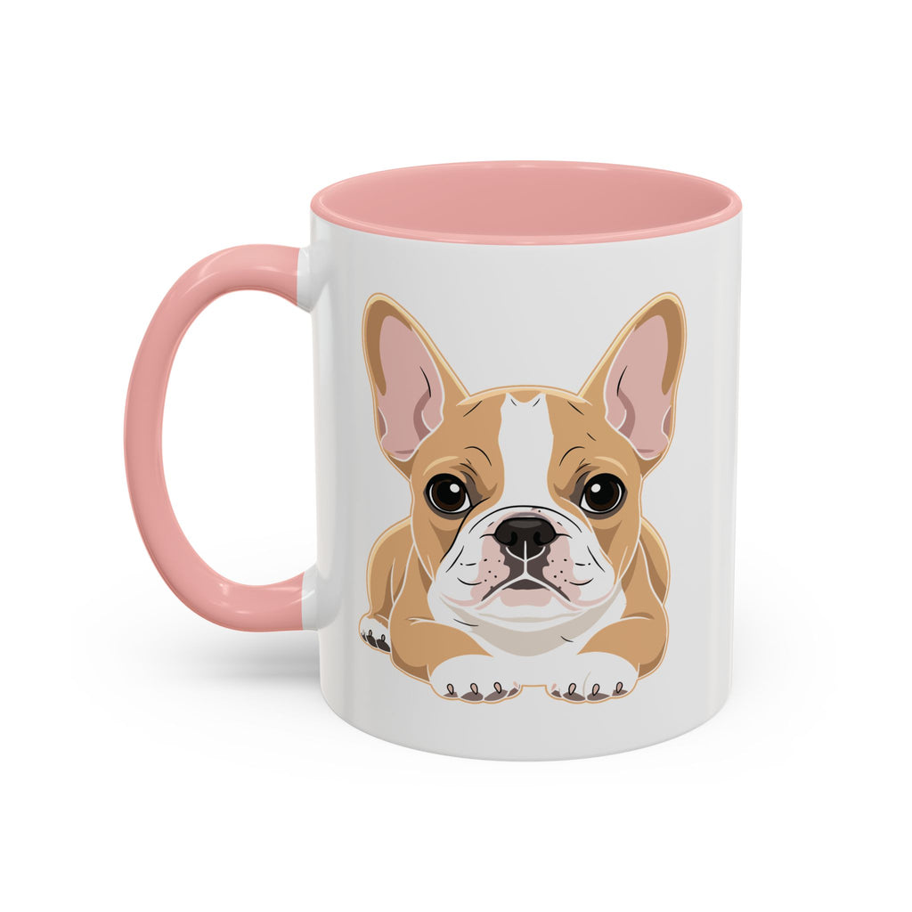 French Bulldog mug on a kitchen counter
