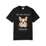 Personalised French Bulldog T-shirt with My Best Friend and custom dog name