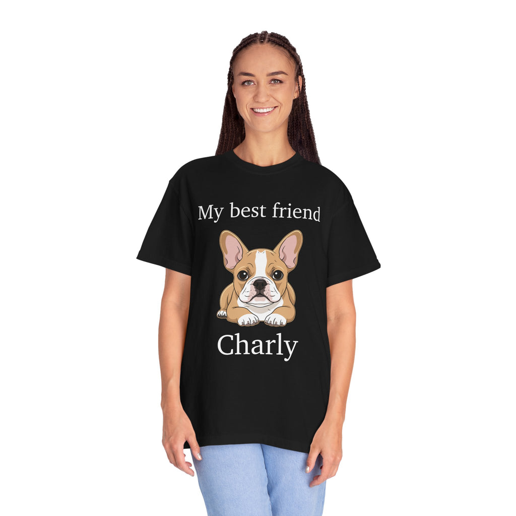 French Bulldog T-shirt lifestyle photo – birthday gift for dog owner