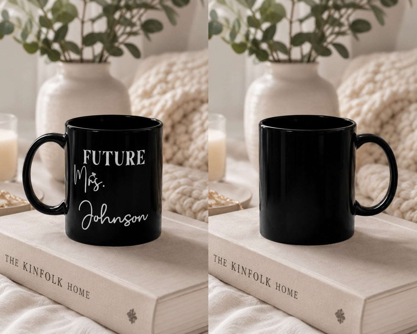 Future Mrs. mug held in hand – bridal shower gift