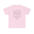 Gemini zodiac t-shirt tag and label detail