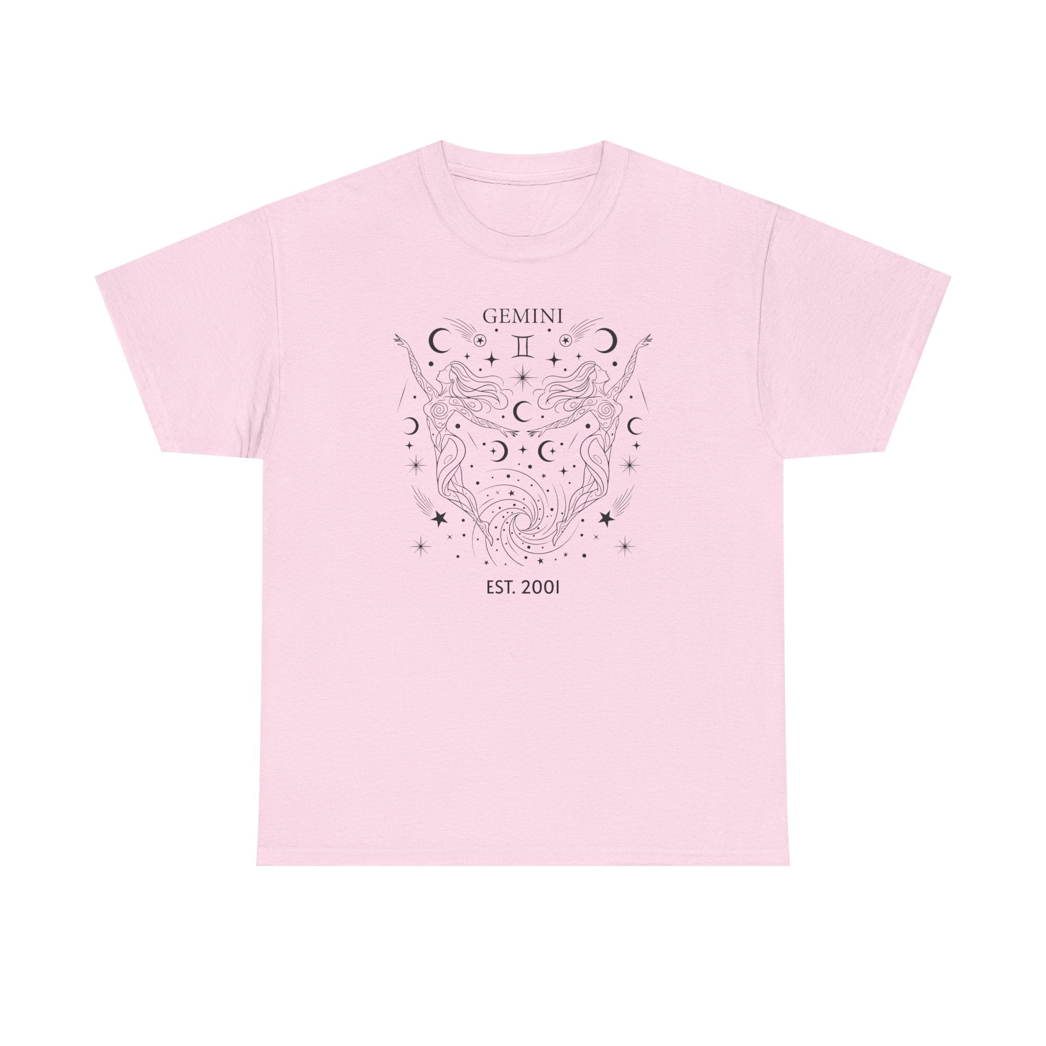 Gemini zodiac t-shirt tag and label detail