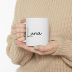 Close-up of Golden Retriever illustration on personalised ceramic mug