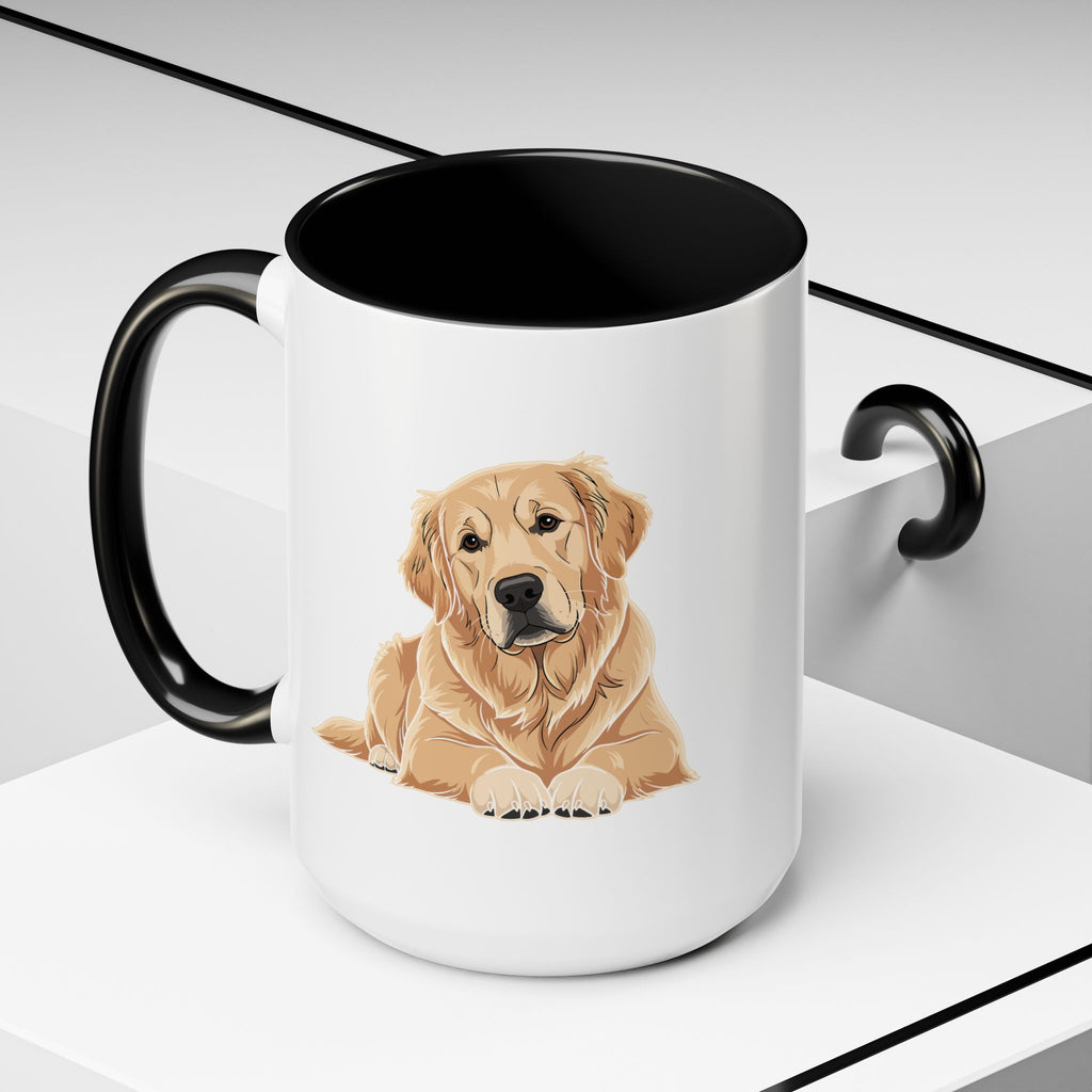 Golden Retriever mug held in hand – gift for dog lovers