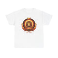 Leo zodiac t-shirt back view, plain solid color