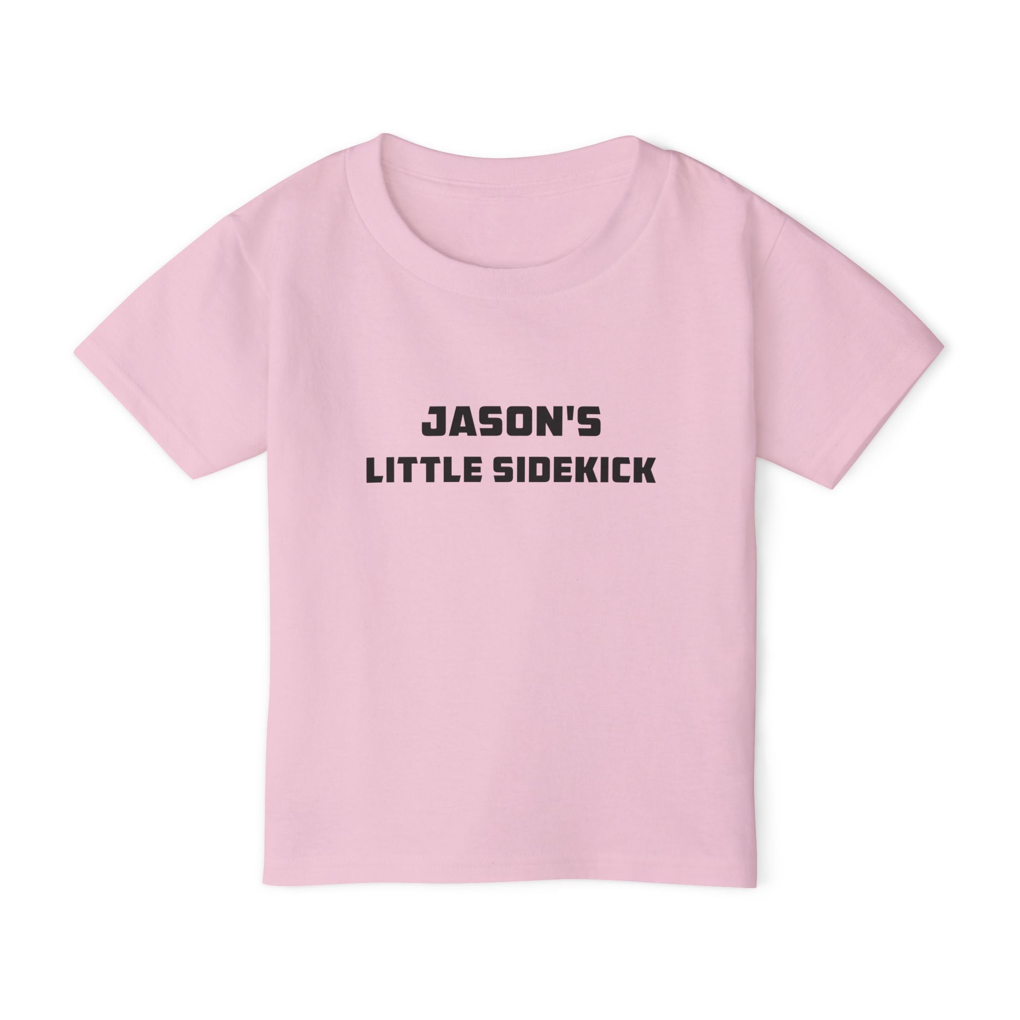 Little Sidekick personalised toddler tee - sport grey colour with custom name