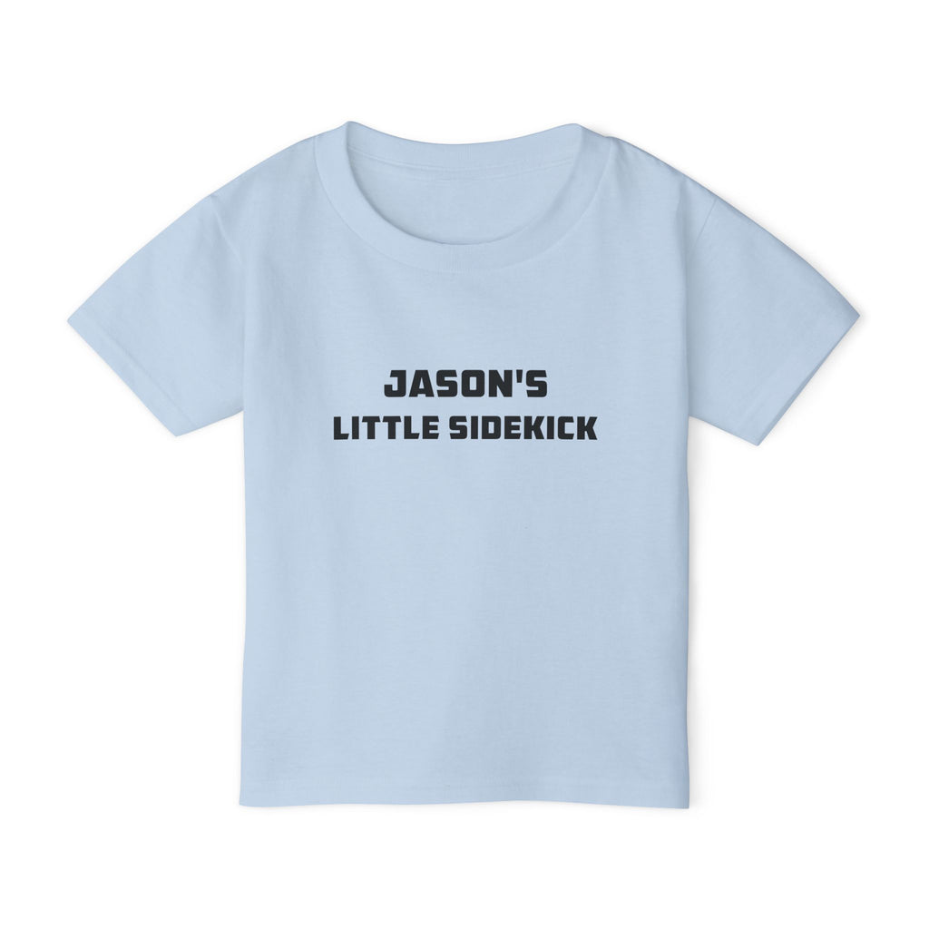 Little Sidekick personalised toddler tee - white colour with custom name