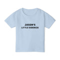 Little Sidekick personalised toddler tee - white colour with custom name