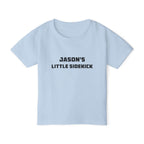 Little Sidekick personalised toddler tee - white colour with custom name