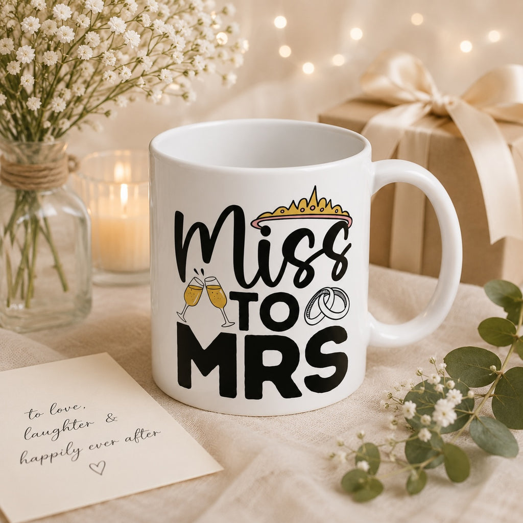 Miss to Mrs mug shown from a different angle