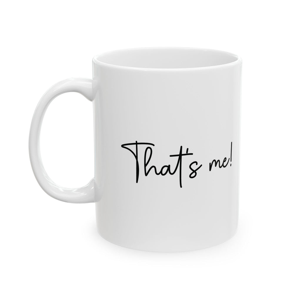 Mrs Always Right mug close-up of text design