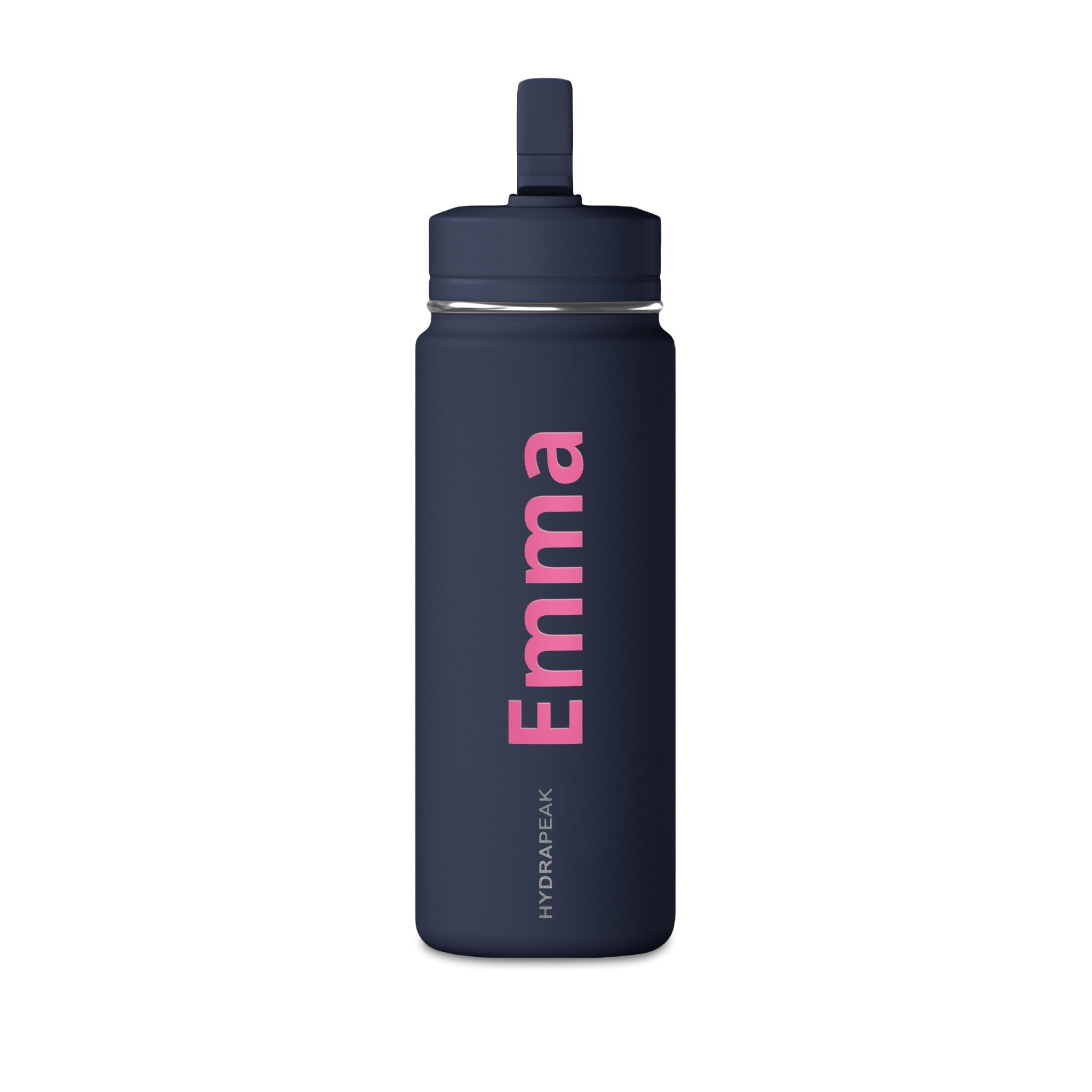 Kids personalised water bottle - kelly green colour with name