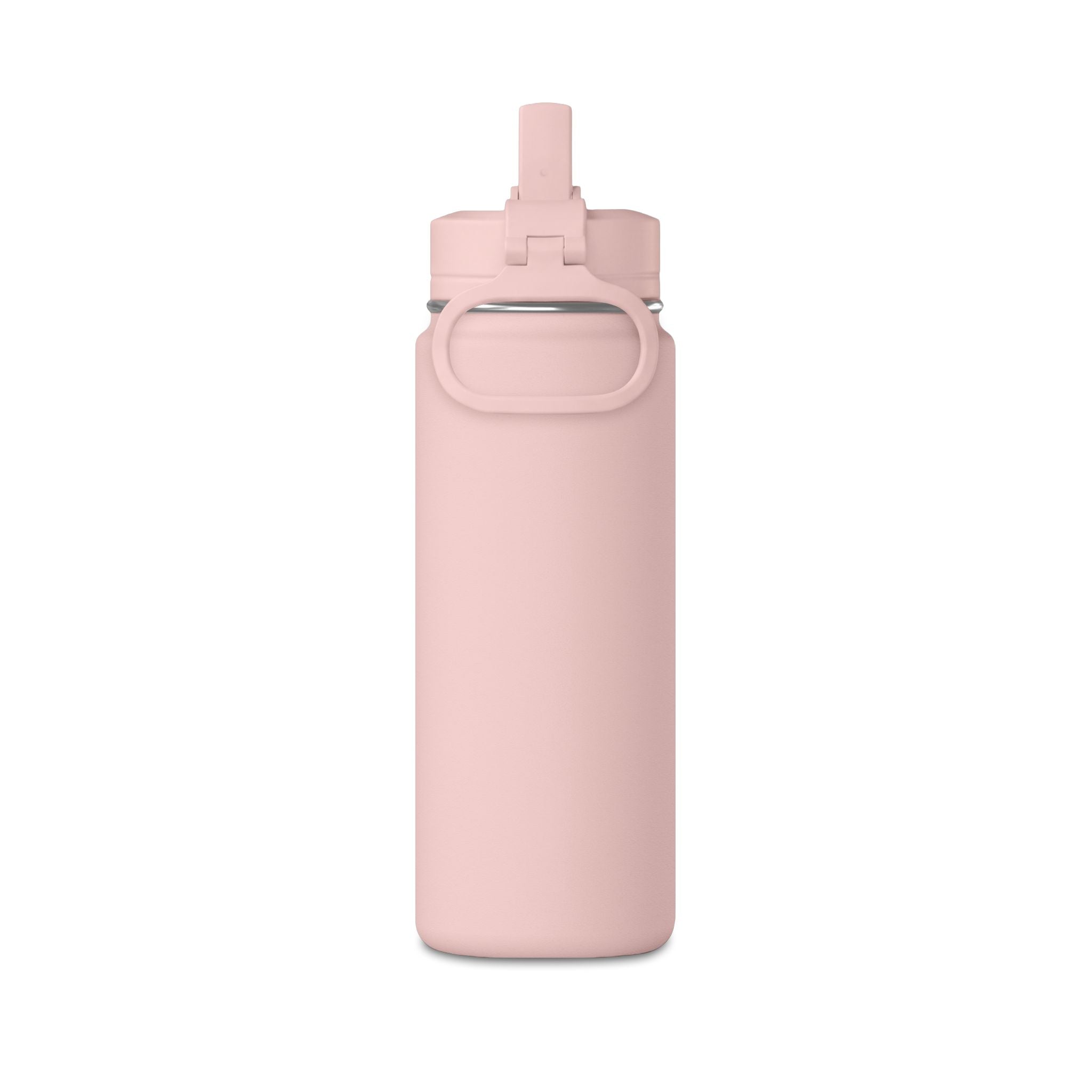 20oz personalised kids insulated bottle - spill-resistant folding straw lid detail