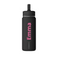 Kids personalised water bottle - navy colour with name engraving