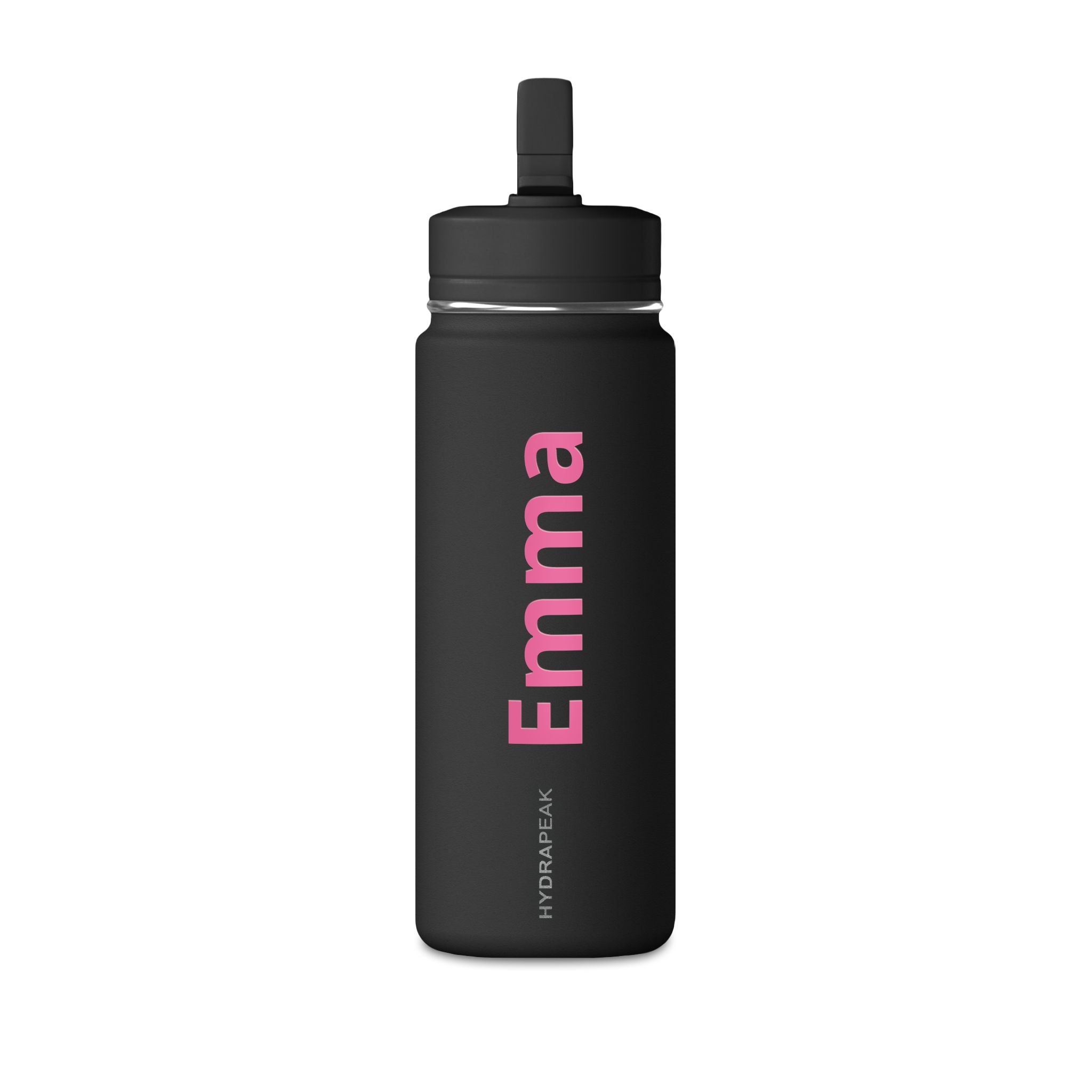 Kids personalised water bottle - navy colour with name engraving