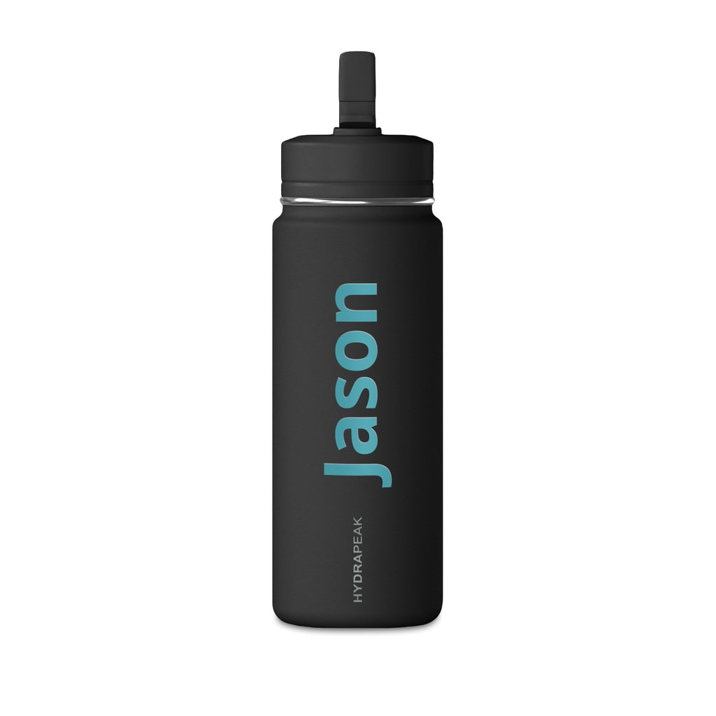 Kids personalised water bottle - alpine colour with name