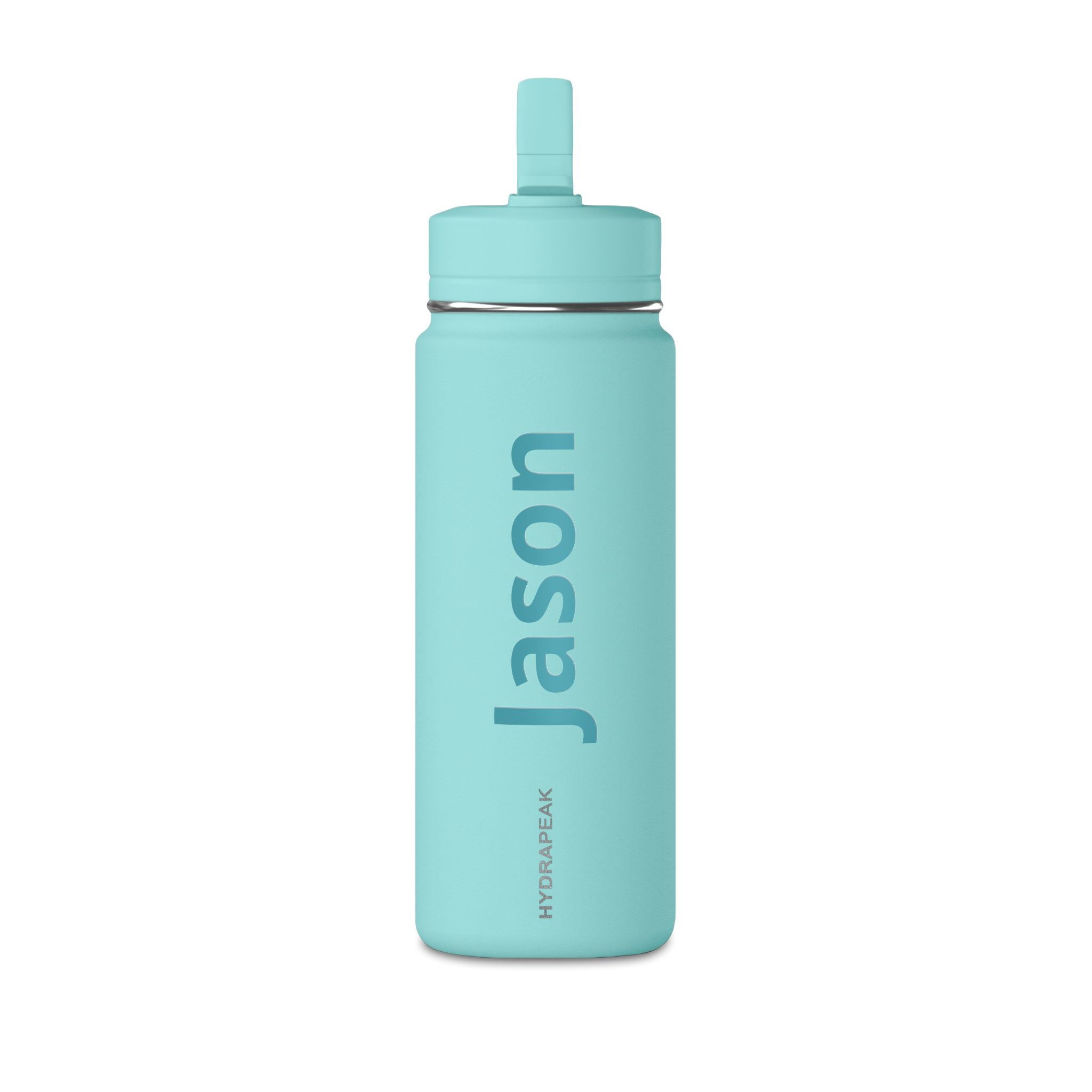 Kids custom name insulated water bottle - black colour