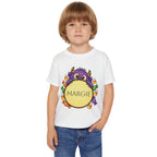 Personalized candy monster Halloween toddler t-shirt size chart