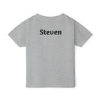 Personalized Chick or Treat Halloween toddler t-shirt, close-up of fabric texture