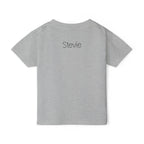 Personalized Stay Spooky toddler Halloween t-shirt in heather grey colorway