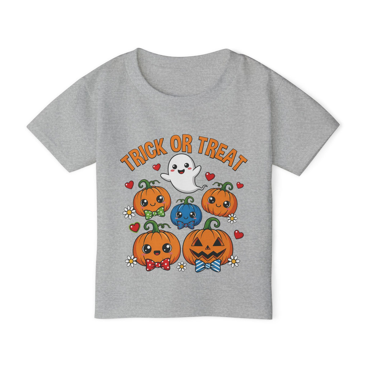 Personalized Trick or Treat toddler Halloween t-shirt, back view with custom name
