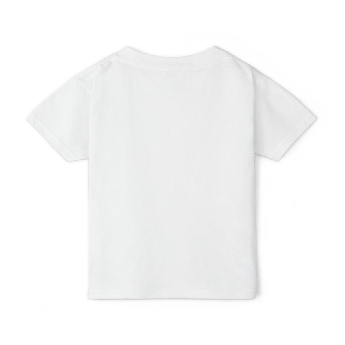 Personalized vampire puppy Halloween toddler t-shirt, back view showing plain back