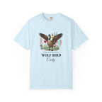 Stupid Canadian Wolf Bird T-shirt - seafoam colour front view