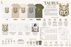 Additional lifestyle shot of personalized Taurus zodiac t-shirt