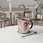 Personalised two-photo colour-changing mug size and detail view - 11oz ceramic