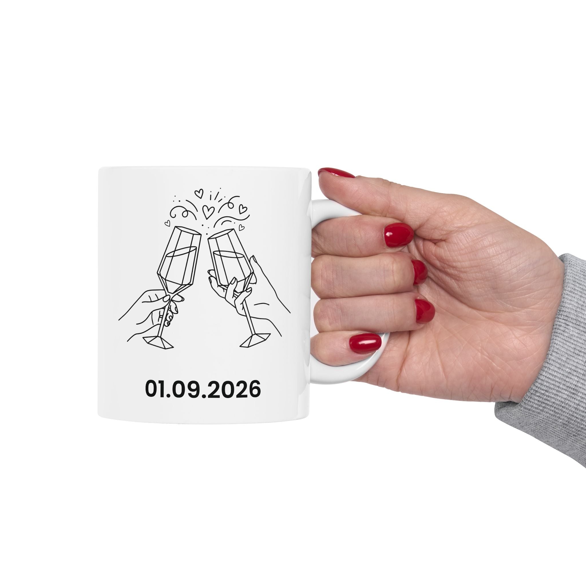 Wedding Toast mug as a gift for the happy couple
